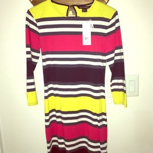 Brand new French Connection striped cotton dress